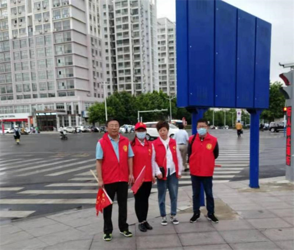 淮南市科技局開展文明交通勸導志愿服務活動