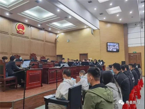 淮南壽縣網(wǎng)絡賭場盈利上千萬元，23人在壽縣法院受審！